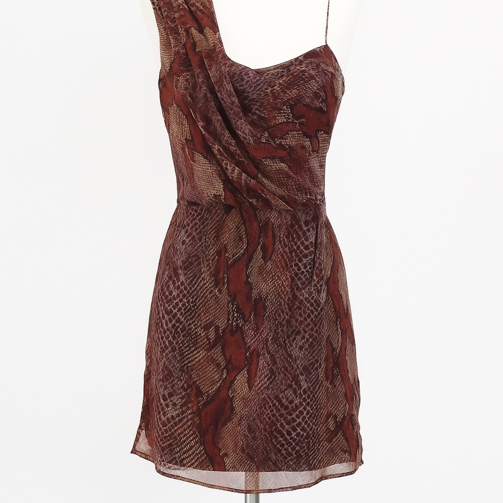 W118 by Walter Baker One Shoulder Brown Dress